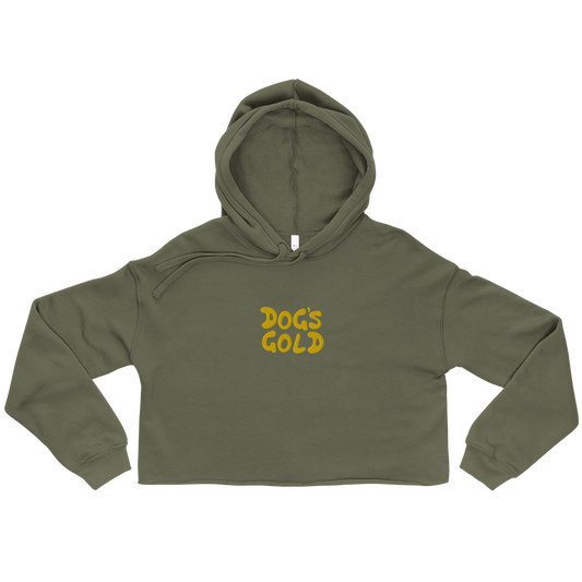 DG Crop Hoodie - Military Green