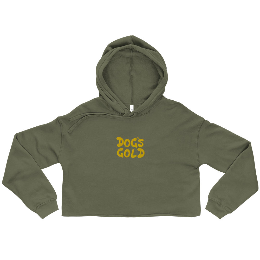 DG Crop Hoodie - Military Green